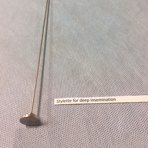 Stylette for deep insemination catheter